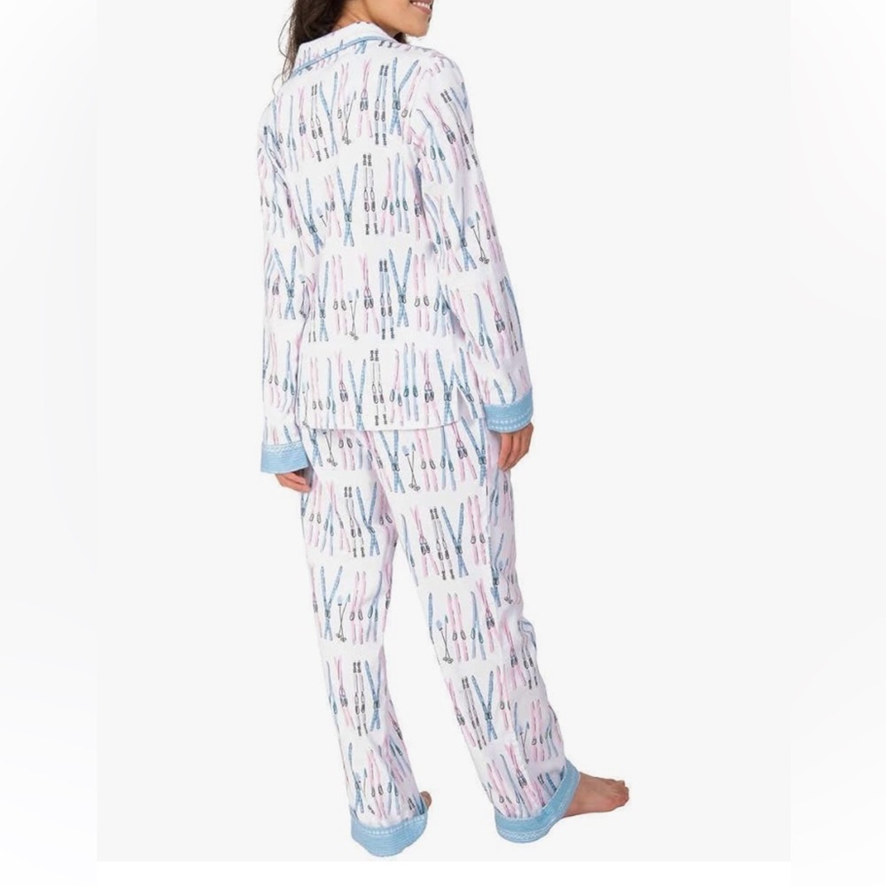 Munki Munki Pajamas for Women Classic Flannel PJ Set Long Sleeve Large NWT - Picture 2 of 6